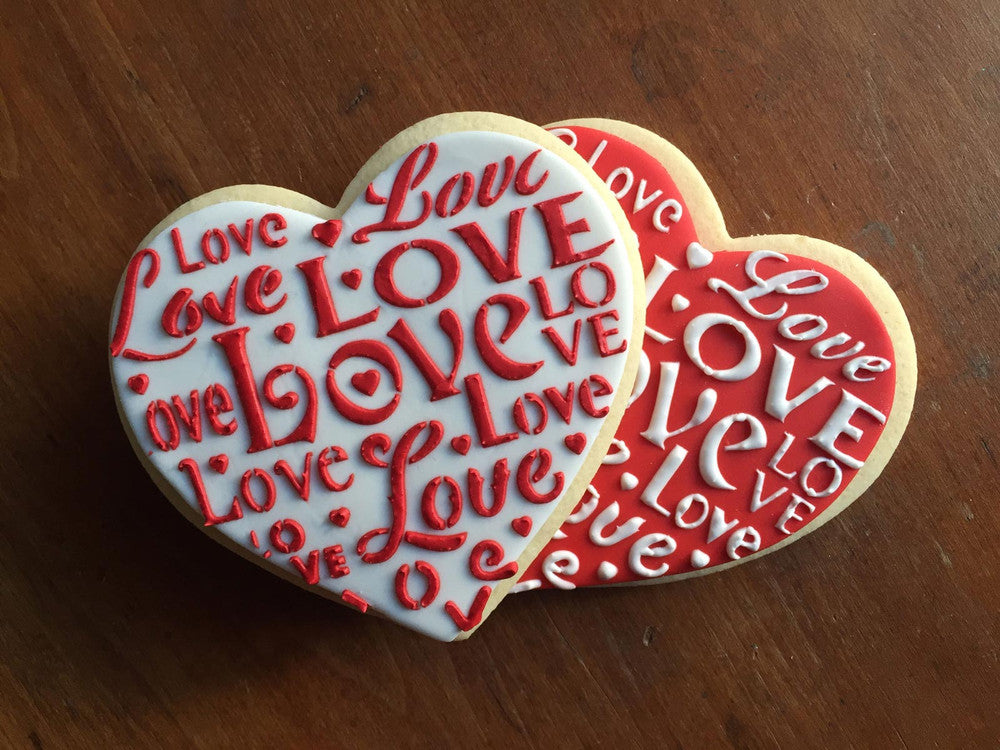 Love Saying Cookie Stencil by Designer Stencils