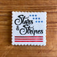 Stars and Stripes Lettering Cookie Stencil by Designer Stencils Cookie