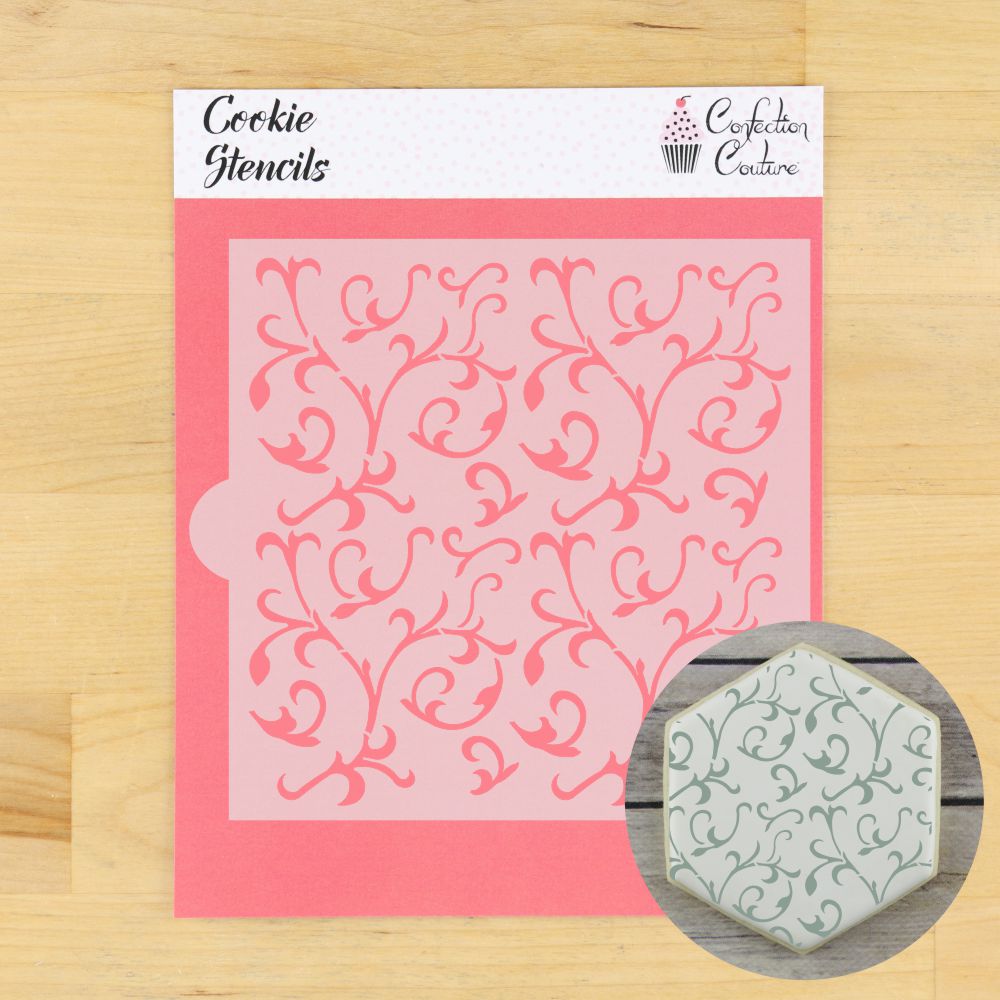 Scroll Stencils For Cakes