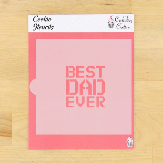 Video Game Best Dad Ever Cookie Stencil