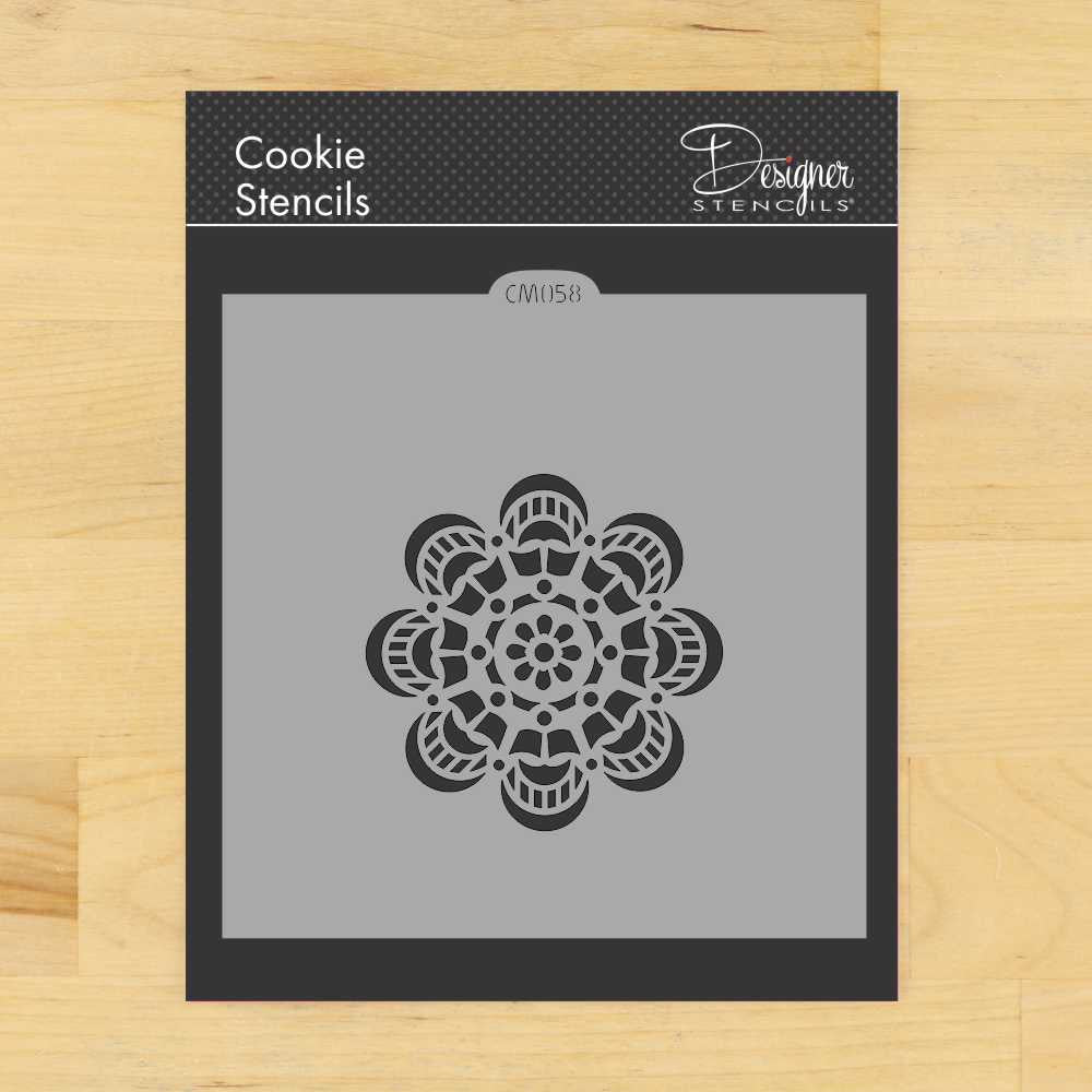 Various Mandala Cookie Stencils From Designer Stencils Confection
