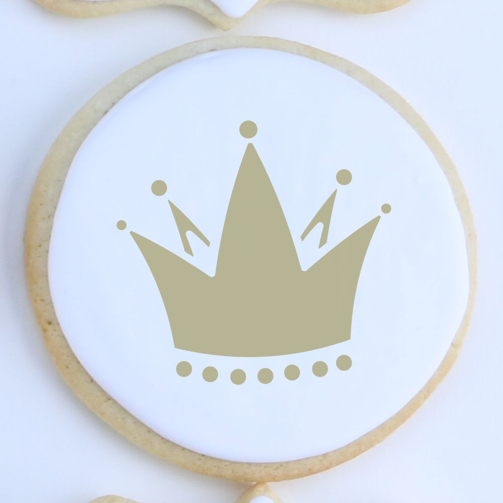 Assorted Crowns Cookie Stencil