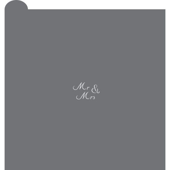 Mr. and Mrs. 2 Prettier Plaques Message Cookie Stencil