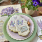 Welcome Spring Themed Cookies Airbrushed and Decorated by Julia Usher