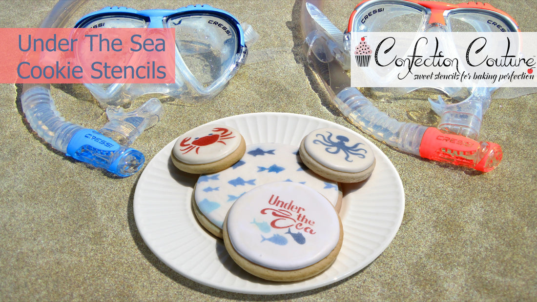 Under The Sea Cookie Stencils from Confection Couture