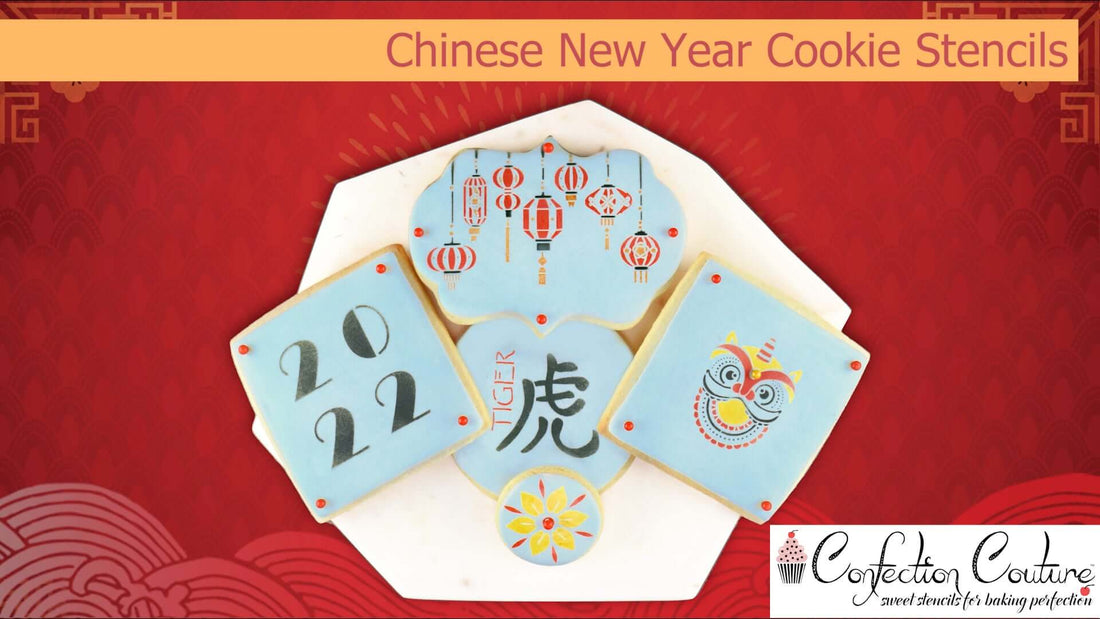 Chinese New Year Cookie Stencils by Confection Couture