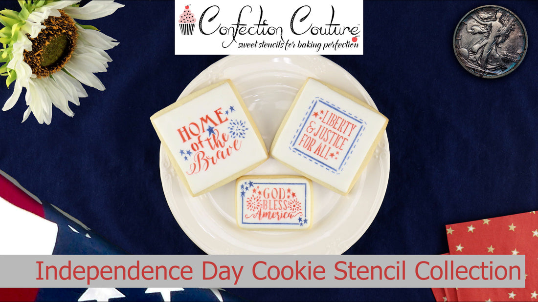 Independence Day Cookie Stencil Collection from Confection Couture