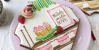 Live Sweetly Dynamic Duos™ Stenciled Cookie