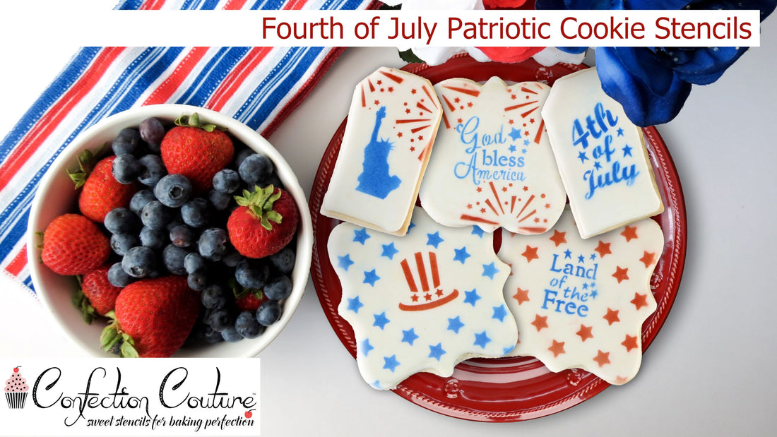 4th of July Patriotic Cookie Stencils