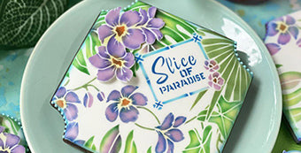 Slice of Paradise Dynamic Duos™ Stenciled Cookie