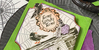 Julia's August 2020 Stencil Release - Home Spooky Home (Four Design Builds)