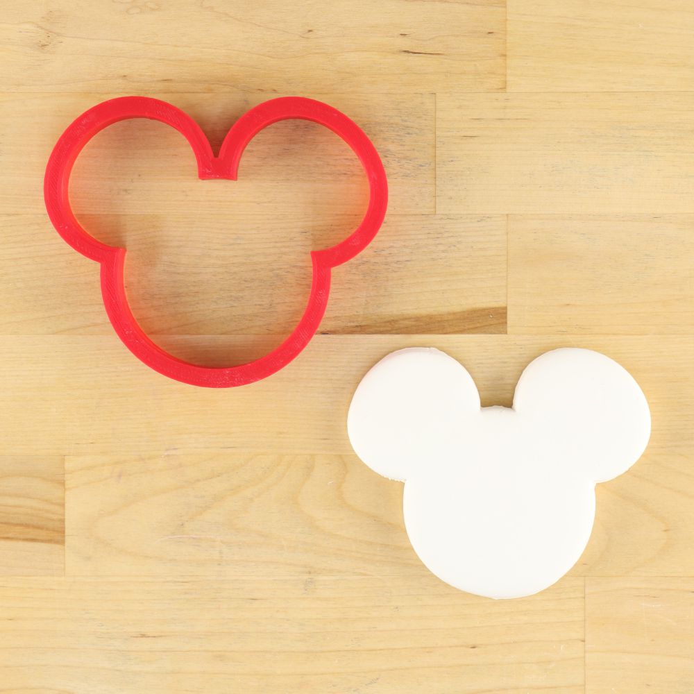 Mouse Face and Ears Cookie Stencil