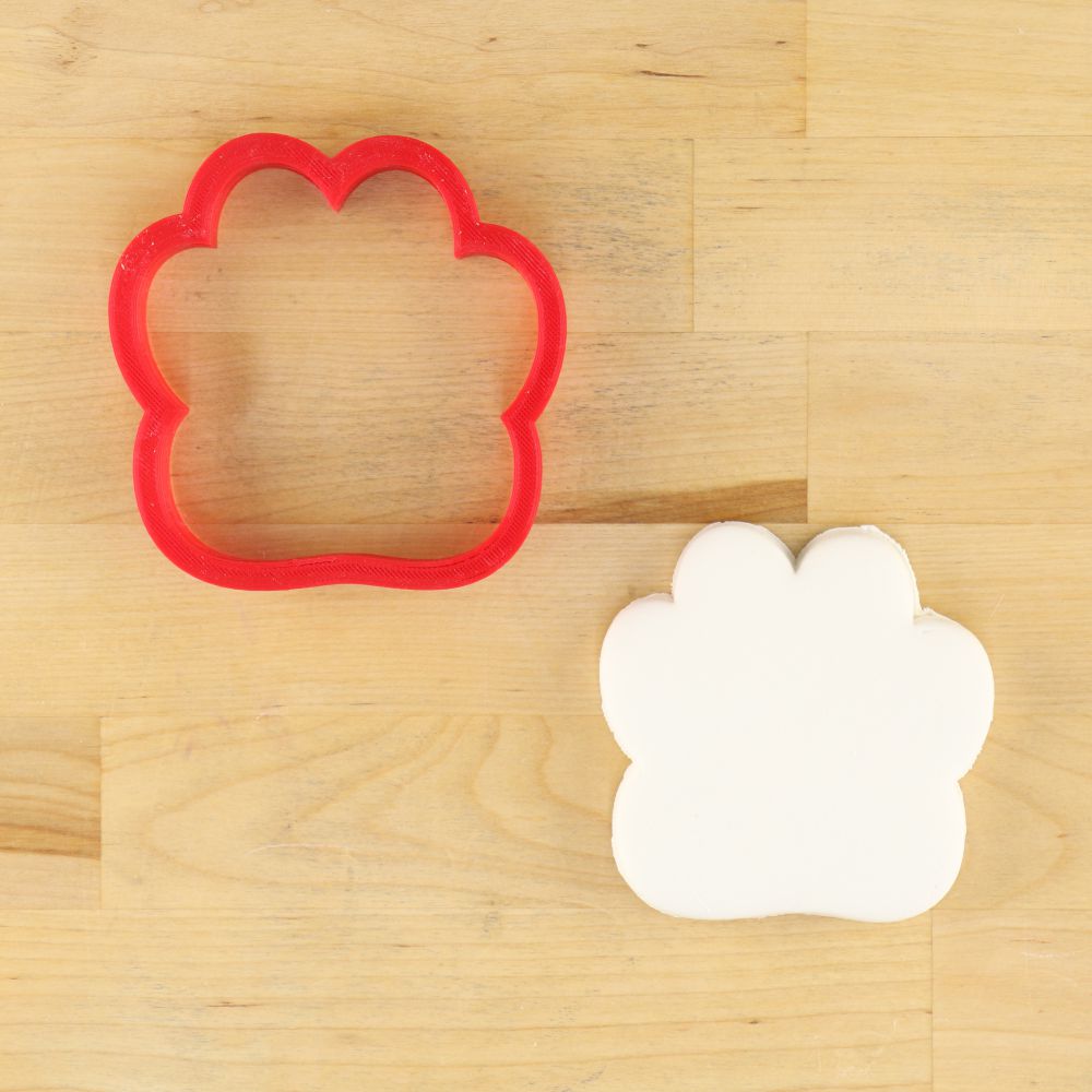 Paw Print shaped cookie cutter