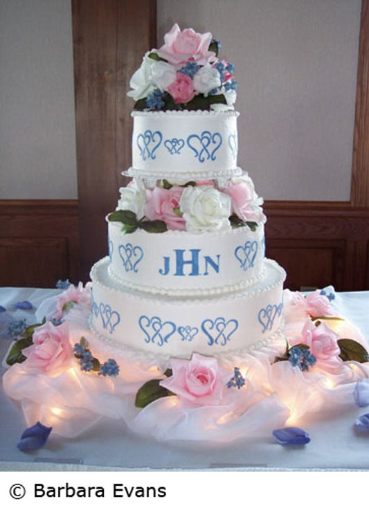 3PCS Cake Stencils Decorating Buttercream, Stencils for Cake Decorating,  Lace Cake Stencils & Templates for Wedding & Birthday Cake Decor,Right