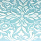 French Medallion Cake Stencil Top detail on iced cake