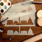 Washington DC Detailed Skyline Cake Stencil Side by Designer Stencils