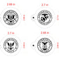 United States Military Seals Cookie Stencil Set by Designer Stencils