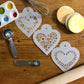 Floral Hearts Cookie Stencil Set by Designer Stencils