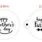 Mother's and Father's Day Round Cookie Stencil Set by Designer Stencils