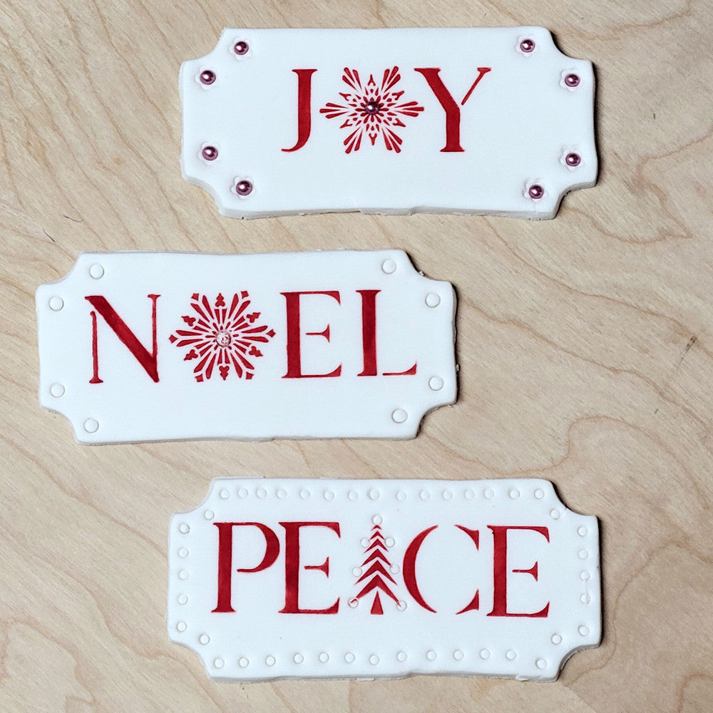 Christmas Stencil Set: Joy | Confection Couture Stencils