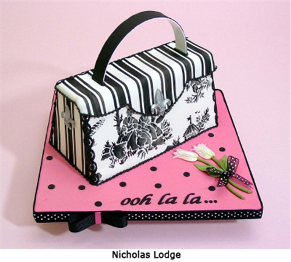 French Toile Stencil Top for Cake Decorating - Confection Couture Stencils