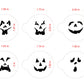 Jack-O-Lantern Halloween Faces Round Cookie Stencil Set by Designer Stencils measurement specifications