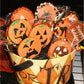 Fun Halloween basket with cookies decorated with halloween cookies iced and stenciled with Jack-O-Lantern Halloween Faces Round Cookie Stencil Set by Designer Stencils