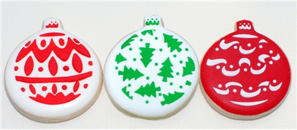 Christmas Balls Cookie Stencil Set by Designer Stencils