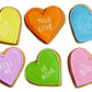 Candy Heart Sayings Round Cookie Stencil Set by Designer Stencils