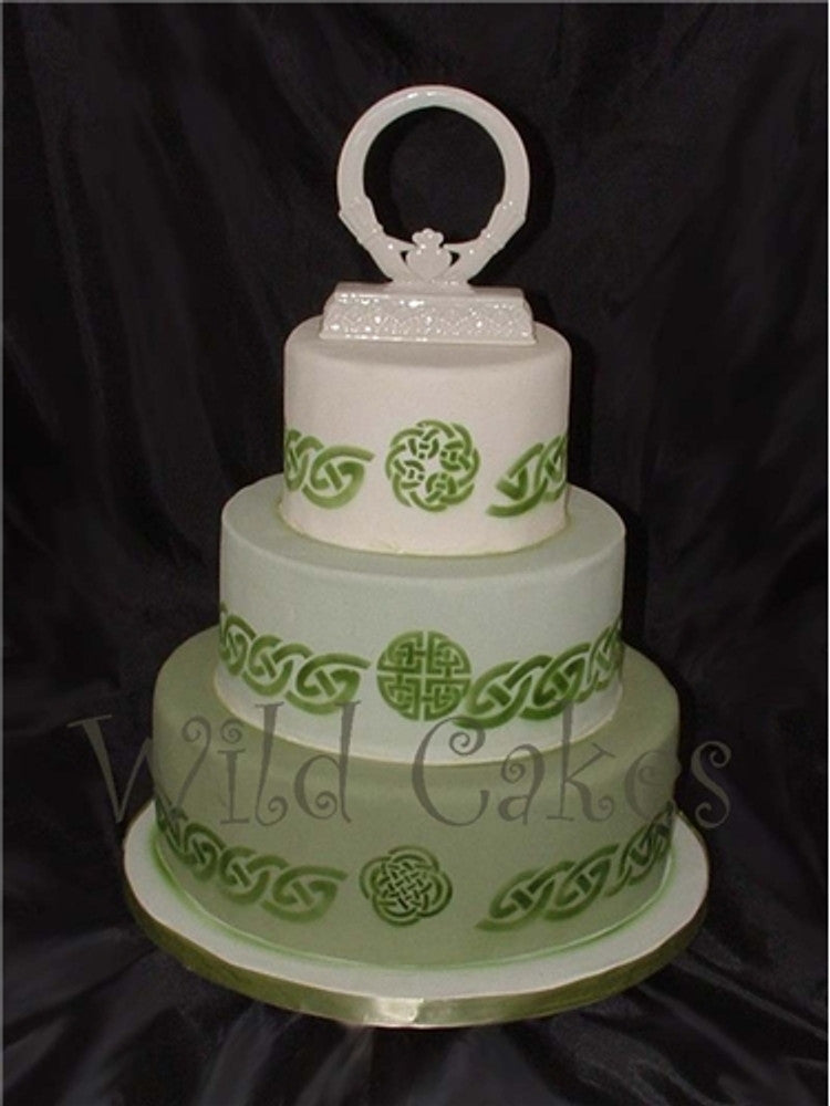 Celtic Cake Stencil Side by Designer Stencils