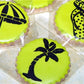 Beach Round Cookie Stencil Sets by Designer Stencils Cookies