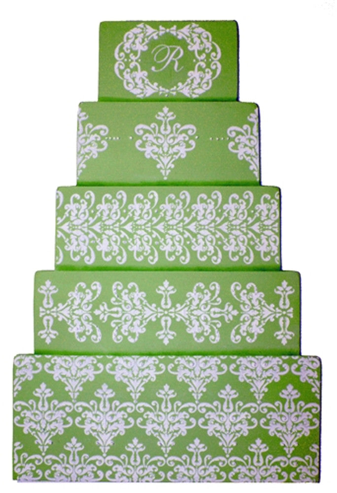 5 Tiered Lace Stencil Set for Decorating Wedding Cakes - Confection ...