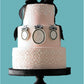 Victorian Crochet Cake and Pie Stencil Top by Designer Stencils Tiered Cake