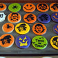 Halloween Monster Faces Round Cookie Stencil Set by Designer Stencils Cookies