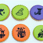 Witchy Halloween Round Cookie Stencil Sets by Designer Stencils Cookies