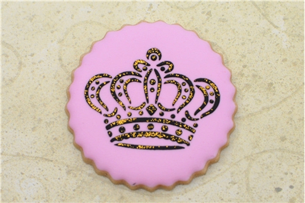 Royal Crowns Round Cookie Stencil Set by Designer Stencils