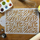 Quarter Sheet Zebra Print Cake Stencil by Designer Stencils