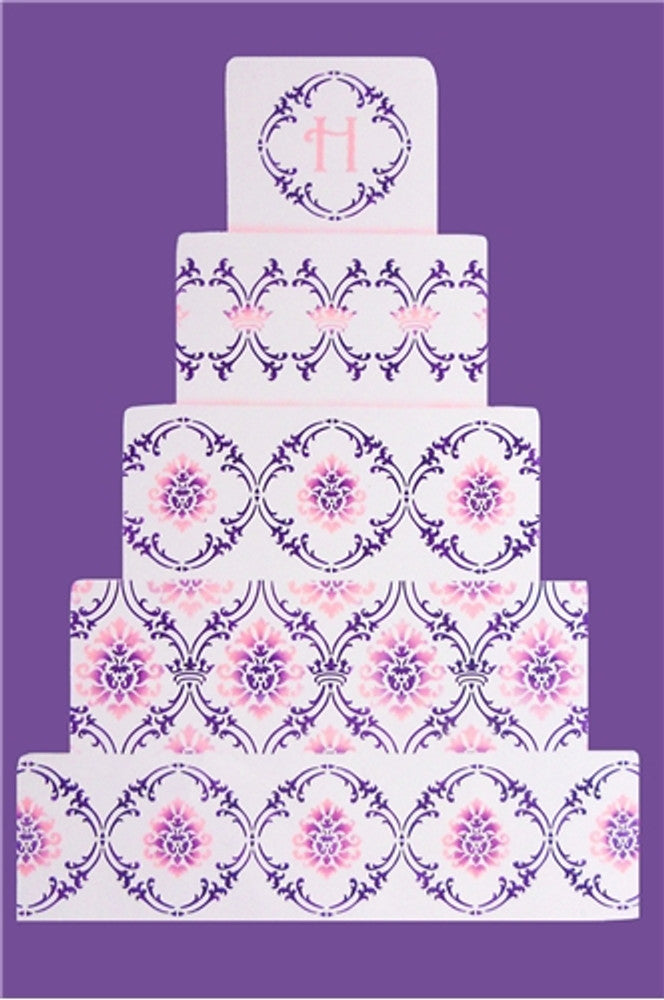 Royal Damask Stencils for Cake Decorating by Designer Stencils ...