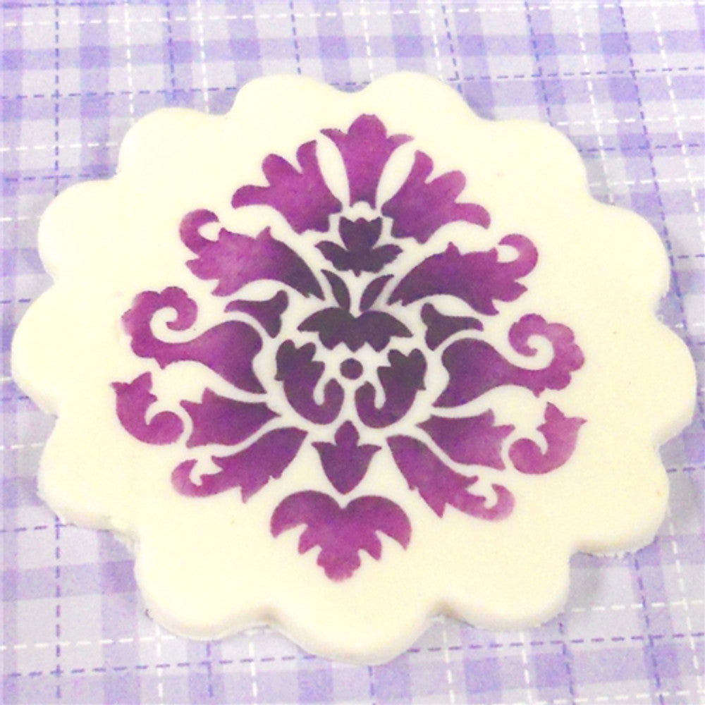 Royal Damask Stencil Trio for Wedding Cakes and Cookies - Confection ...