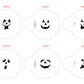 Jack-O-Lantern Halloween Faces Round Cookie Stencil Set by Designer Stencils