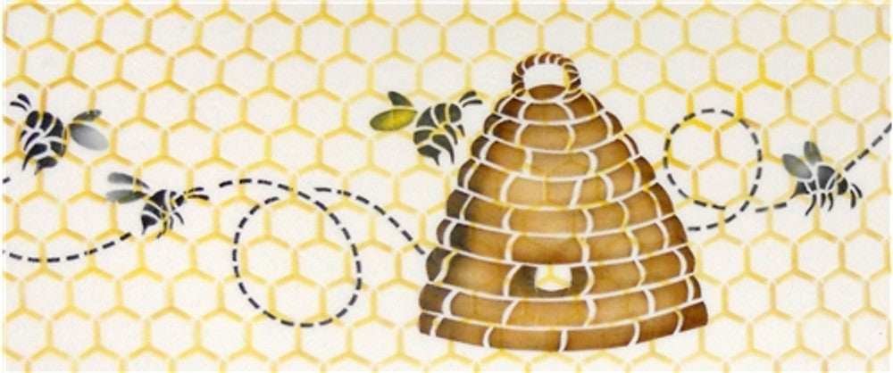 Bee Skep Cake Stencil by Designer Stencils Fondant