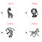 Jungle Animals Cookie and Cupcake Stencil Set by Designer Stencils