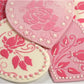 Roses Are Red Round Cookie Stencils by Designer Stencils Cookies