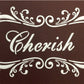 Love and Cherish Cake Stencil Set by Designer Stencils Fondant