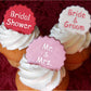 Wedding Sayings Round Cookie Stencil Set by Designer Stencils Cupcake Toppers