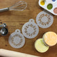 Flower Chain Round Cookie Stencil Set by Designer Stencils
