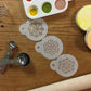 Mini Crochet Round Cookie Stencil Set by Designer Stencils