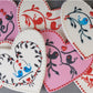 Love Birds Heart Shaped Cookie Stencil Set by Designer Stencils Cookies