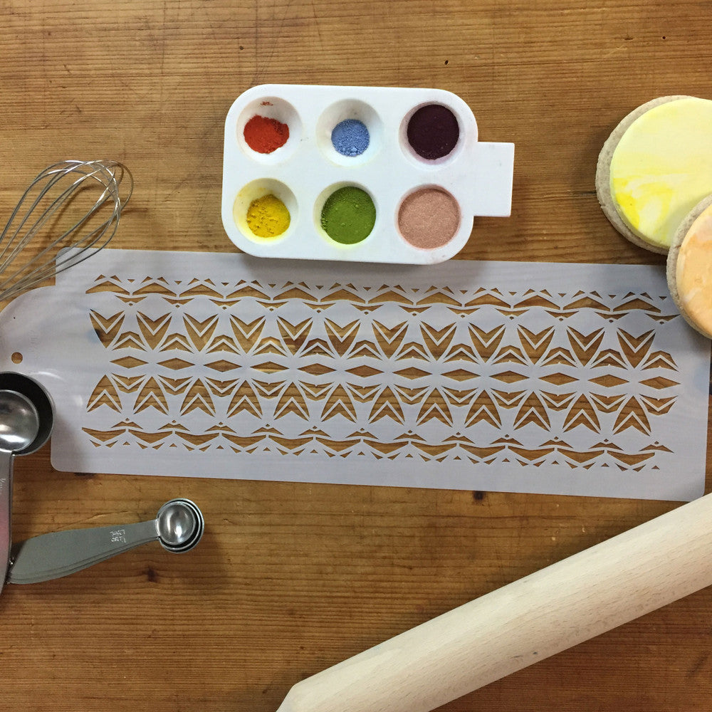 Repeating Aztec Pattern Stencil for Decorating Cakes – Confection ...