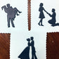 Stages of Love Silhouette Cake Stencil Set by Designer Stencils Fondant